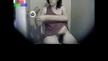 Caught my hairy mom fingering in toilet. Great