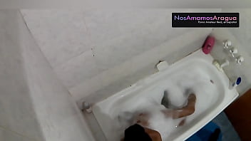 Hidden camera in the bath while teen masturbing the ass , her enter and fuck so hard