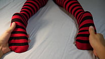 Soles Massage And Tickling, Stripped Socks